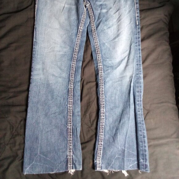 True Religion Billy Big T Big Stitch Blue Denim Jeans 32x33 - Picture 5 of 10